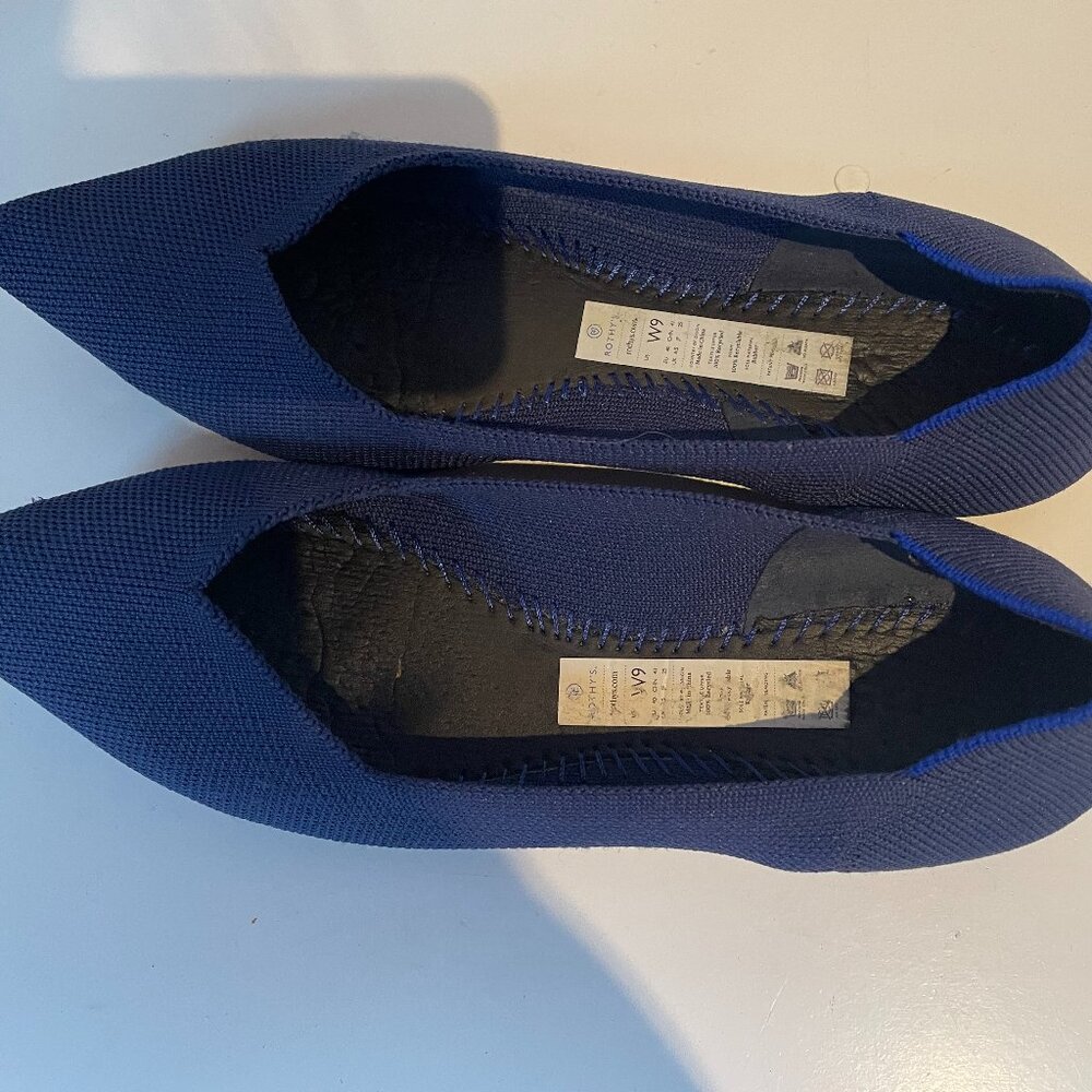 Rothy's, The Point, Original,  Blue, Size 9W